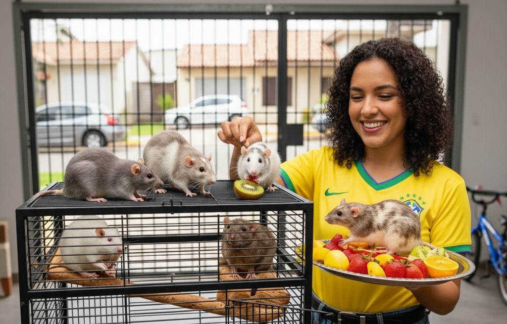 Grãos integrais na tigela, componente da dieta do Rato Twister