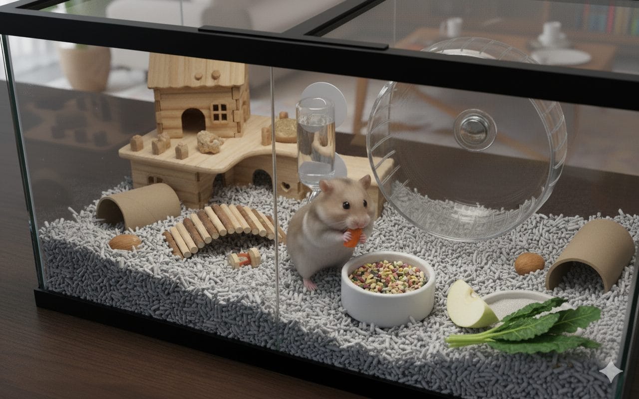 Verduras frescas como complemento na Alimentação para o Hamster